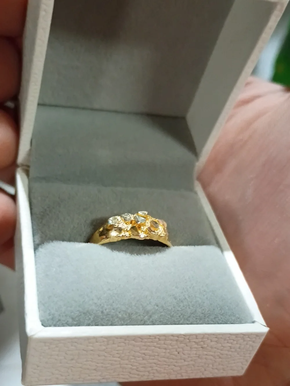 10k 10kt Yellow Gold Nugget Ring Size 7 REAL GOLD